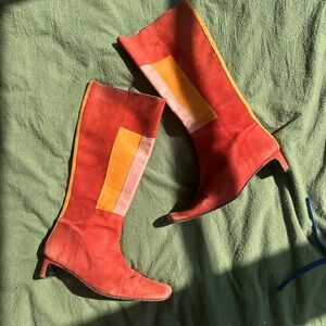 Colorful Knee-High Women's Boots